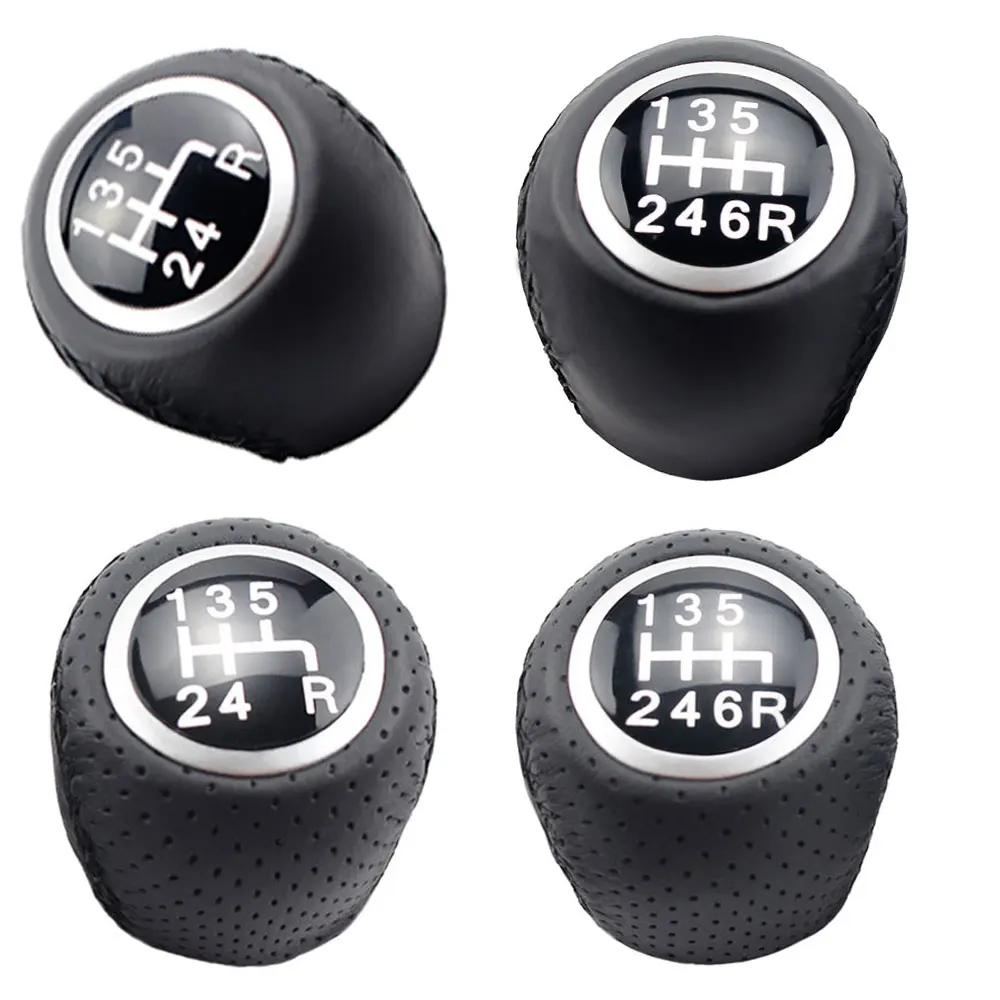 

5 6 Speed Car Shift Knob For Fiat Grande PUNTO EVO PUNTO 2012 Shfiter Lever Handball Covered Leather Car Styling Accessories