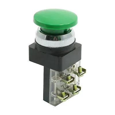 

AC 250V 6A SPDT Green Mushroom Head Pushbutton Emergency Stop Switch
