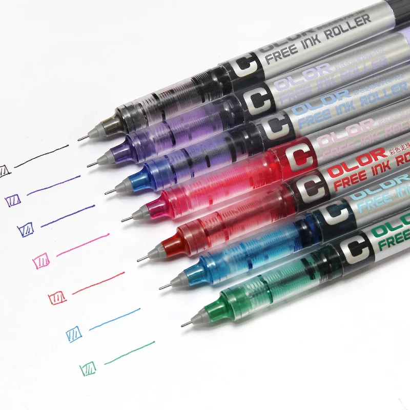 

AngelHere Store 1 Pcs Gel Pen DIY Office Stationery School Supplies Smooth Writing 7 Color 0.38 Mm Pen Stationery Kawaii Pen