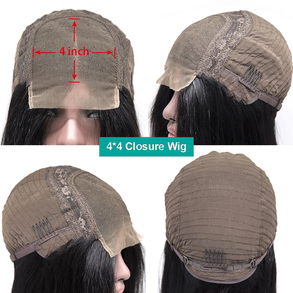 4x4 closure wig