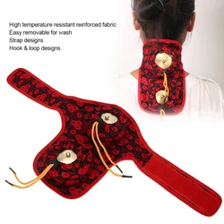 2 Holes Moxa Cloth Cover with Moxa Box Moxa Stick Moxibution Therapy Accessory Easy Disassemble Wash High Temperature Resistant