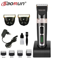 Профессиональная электрическая машинка для стрижки волос титановое лезвие перезаряжаемый триммер для волос ЖК-дисплей машинка для стрижки волос для парикмахерской A8
