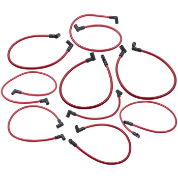 

9Pcs Red Front Spark Plug Wire Ignition Wires for SBC BBC 350 383 454 Electronic