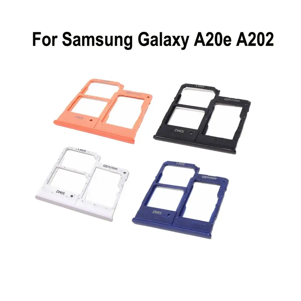 

Phone SIM Card Tray Adapter For Samsung A20e A202 A202F A202DS Original Housing New Micro SD Card Holder