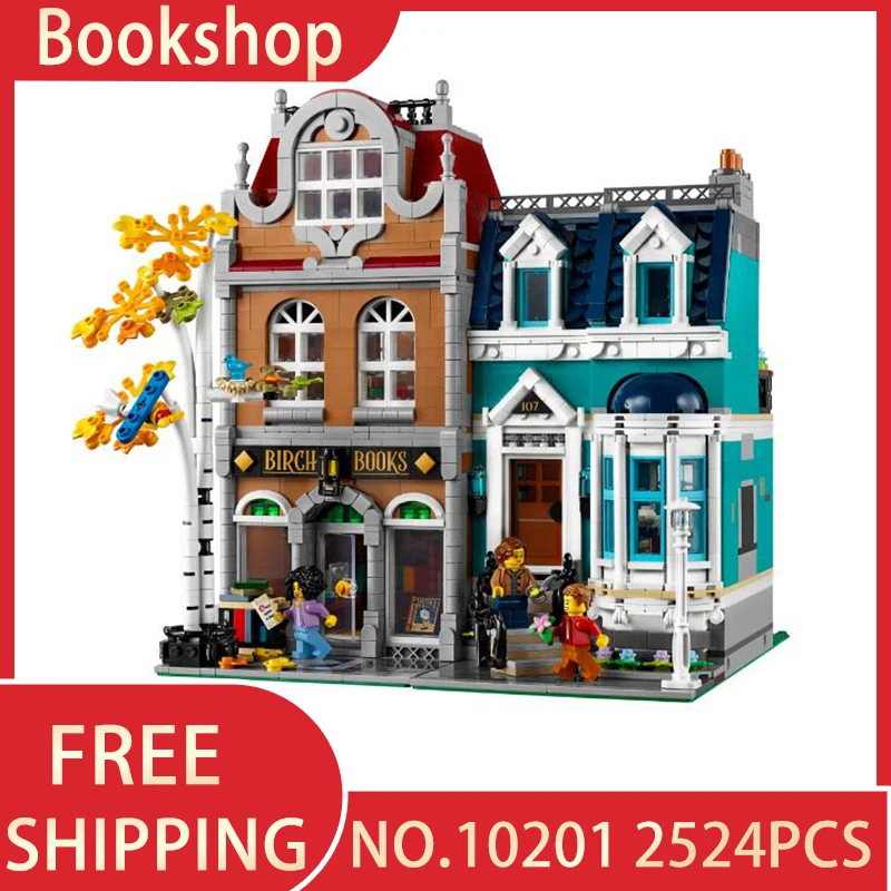 Creator architecture City Expert Street View 10270 2524 шт для европейского стиля книжный магазин