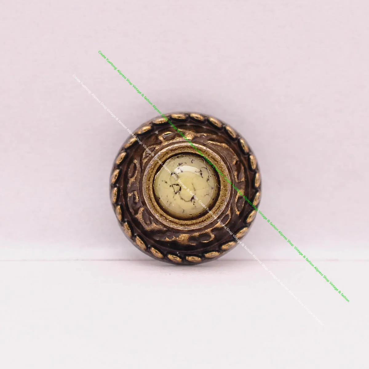 10pcs 12mm Messing Blume graviert Seil Seite DIY Leder Handwerk Gürtel Zubehör Spike Niet Bolzen gelb türkis Concho Screw back – Detail 16
