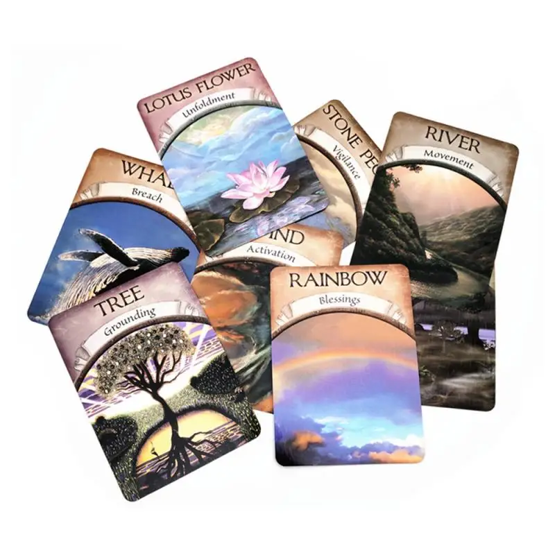 

48-Card Deck Oracle Cards Earth Magic English Board Game Read Fate tarot cards table games Guidebook for Entertainment tarot