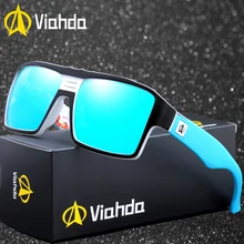 Viahda поляризационные солнцезащитные очки для мужчин и женщин, брендовые дизайнерские зеркальные солнцезащитные очки с покрытием, модные солнцезащитные очки Oculos De Sol