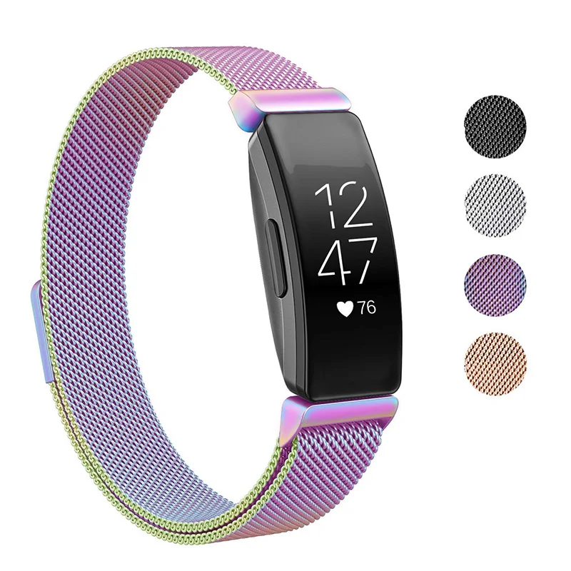 

Magnetic Watchband For Fitbit Inspire HR / Ace2 Band Replacement Milanese Loop Magnetic Stainless Steel Strap Bracelet Betl