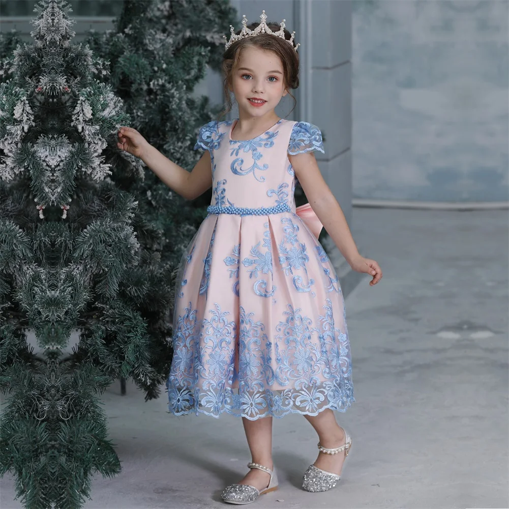 От 3 до 8 лет платья с длинными рукавами для девочек платье для маленьких девочек платье для дня рождения одежда для малышей на свадьбу детское платье принцессы для девочек на день рождения