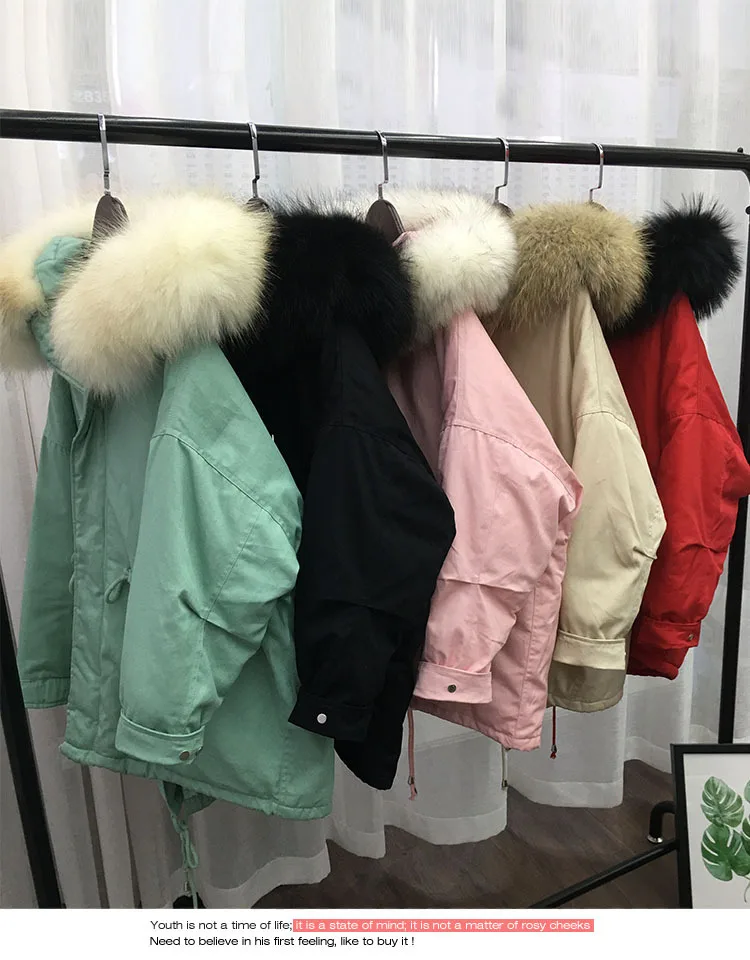 LALYSSE зимние куртки и короткие пальто женские парки с капюшоном стеганая Тёплая куртка Верхняя одежда большой воротник из искусственного меха chaqueta mujer
