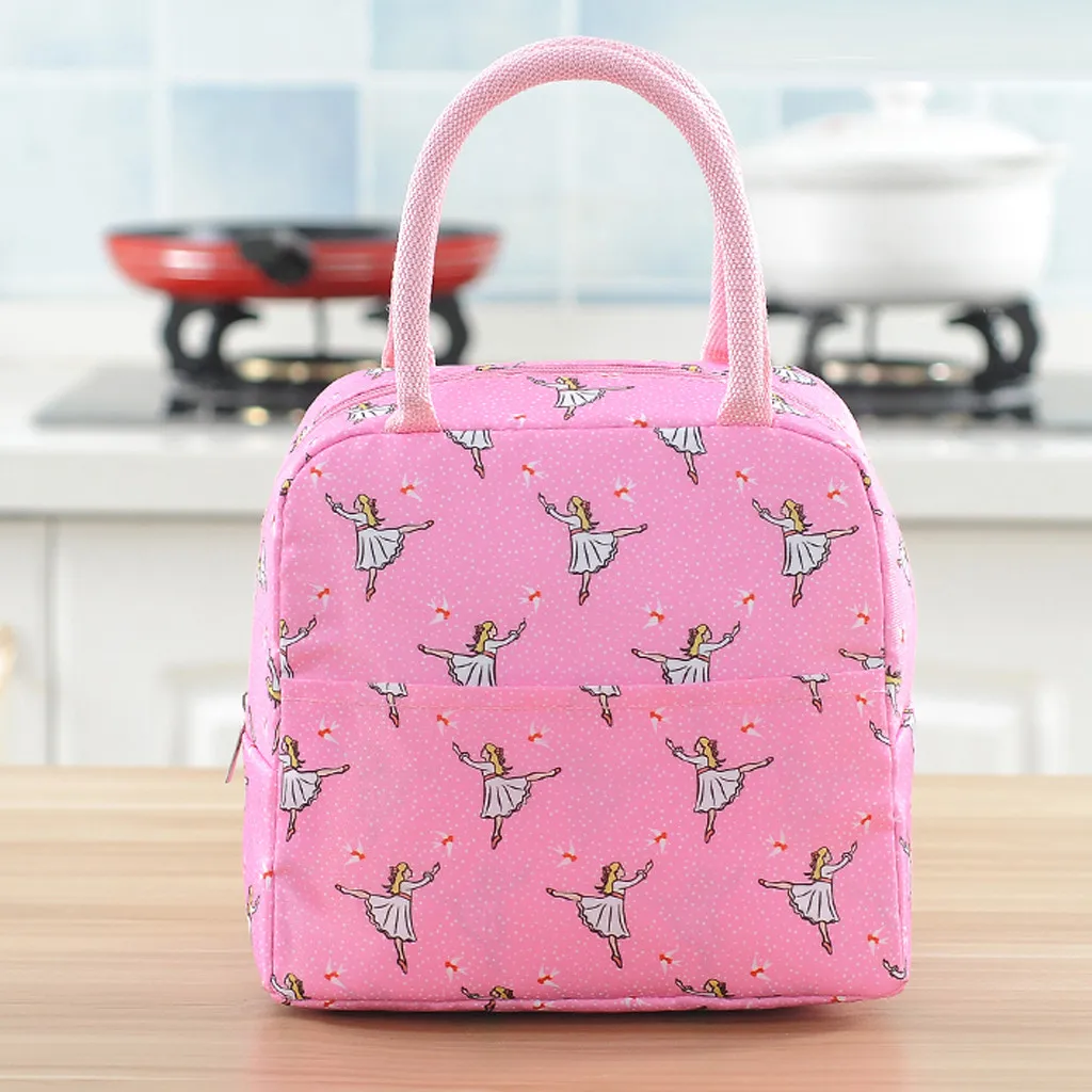Maison Fabre 1PCs New Fresh Oxford Lunch Bags Insulation Cold Thickened Waterproof  Waterproof  Leisure Bags Cute Tote Bag 904