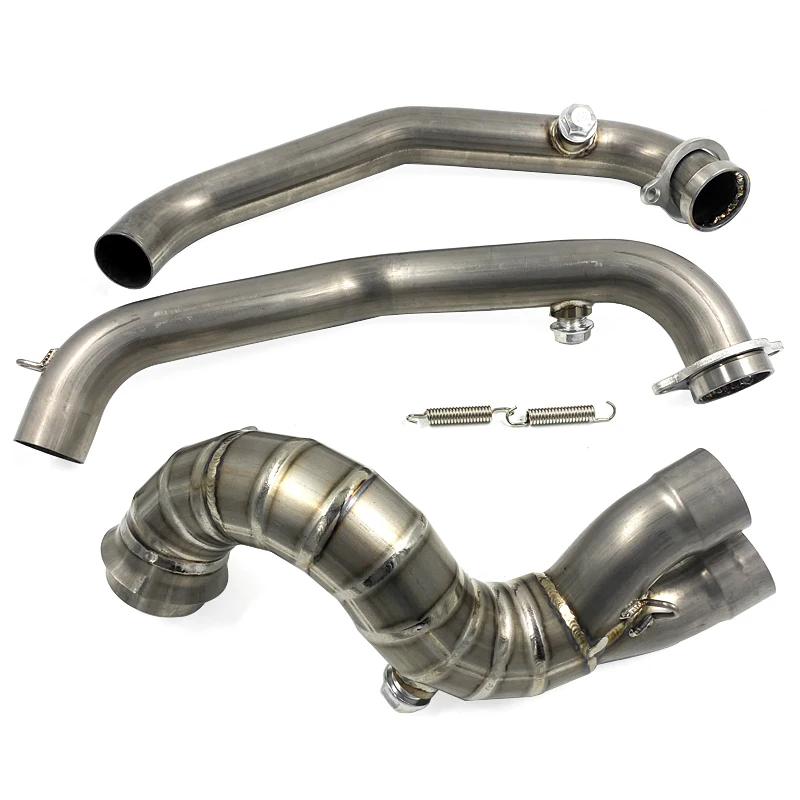 Full System Motor Exhaust Escape Modifed Front Link Mid Pipe Manifold  Slip On (5)