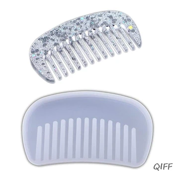 

6 pcs Transparent Silicone Comb Mold Epoxy Resin Molds For DIY Jewelry Making Tools