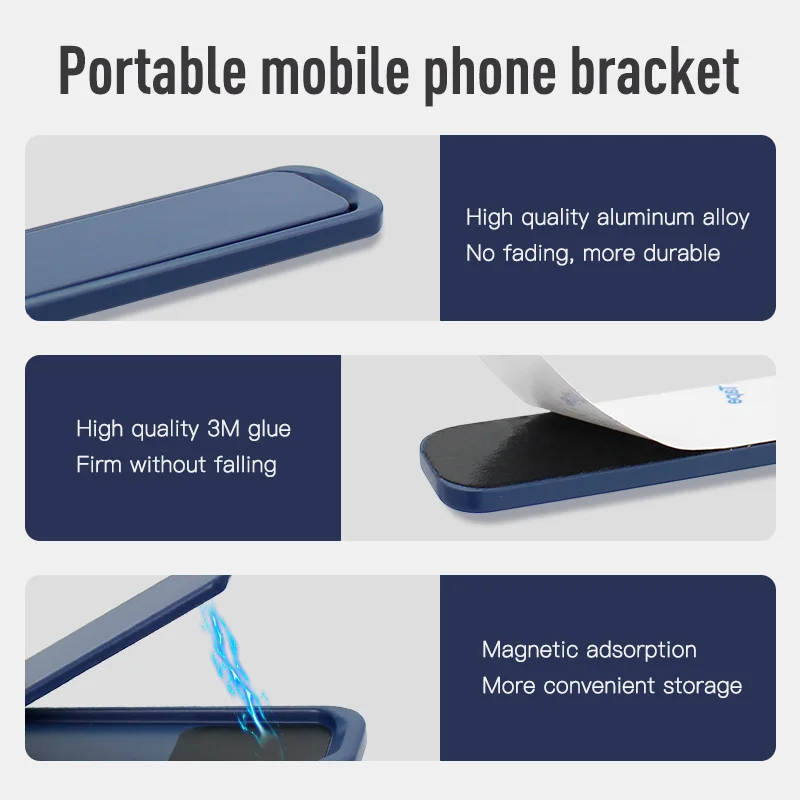 Universal Adjustable Mini Folding Desk Phone Stand and Kickstand