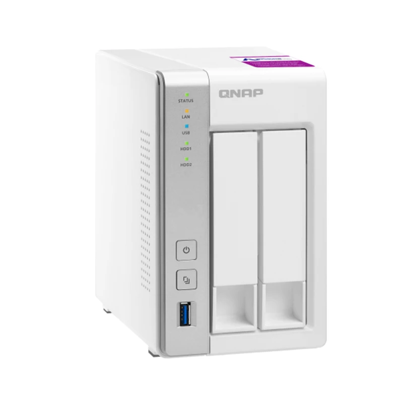 QNAP nas TS-231P2 2-bay 1g бездисковый nas, nas сервер nfs Сетевое хранилище Облачное хранилище, 2 года гарантии