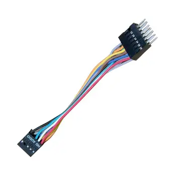 

HD 9Pin Female to 13Pin Male Converter Audio Cable Cord for Lenovo Motherboard