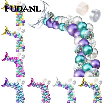 

42Pcs DIY Mermaid Tail Balloon Garland Set Latex Balloon Mermaid Party Decorations Supplies Wedding Girl Birthday Party Decor