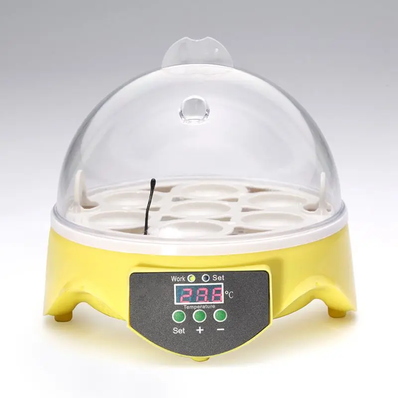 

Mini 7 Egg Incubator Poultry Incubator Brooder Digital Temperature Hatchery Egg Incubator Hatcher Chicken Duck Bird Pigeon UK Pl