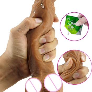 Skin feeling Realistic Dildo soft material Huge Big Penis With Suction Cup Sex Toys for