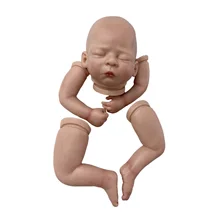 18 Cal zestaw Reborn Bebe Reborn peборн готовый Pronta malowane DIY lalka dla noworodka akcesoria tanie tanio OtardDolls 18 + CN (pochodzenie) 18 inch EDYCJA LIMITOWANA Baby dolls Produkty na stanie Winylu SOFT Unisex HDK-158 Lalki