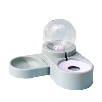 

Automatic Cat Feeder and Water Dispenser in Set with Slicker Brush Gift U90A