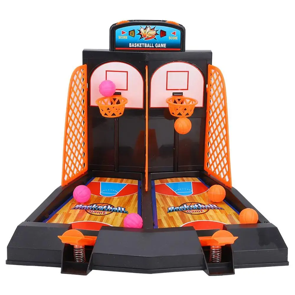 Баскетбольная обучающая игра, игрушка для детей с двойным выталкиванием пальцев, баскетбольная площадка для родителей и детей, Интерактивная развивающая спортивная игрушка - Цвет: Finger Basketball