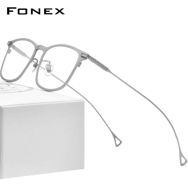 FONEX Pure Titanium Glasses Frame Men 2020 New Prescription Eye Glasses ...