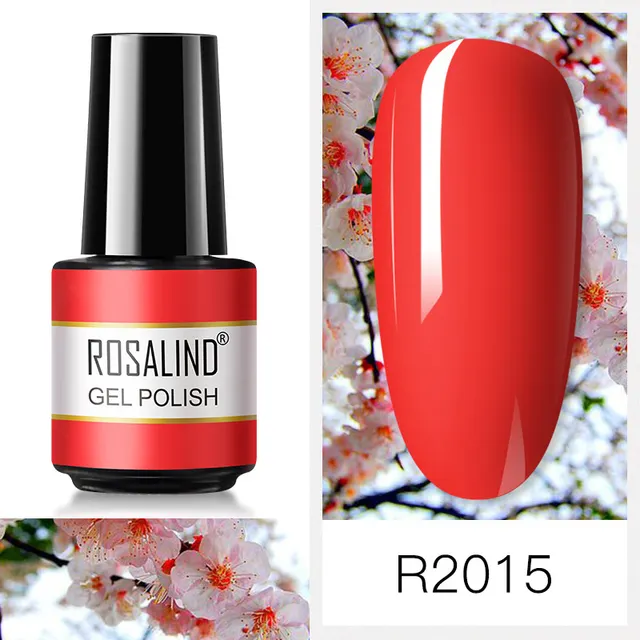 ROSALIND Nail Art 7ML Gel Polish 80 Color For Manicure Design UV Nail Polish Gel Lacquer Soak Off Semi Permanent Gel Nail Polish RAR2015