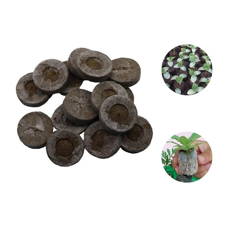 Nursery Soil Block 5PCS Seed Migration Condense Garden 3*3*1CM Convenient Plant Planting Flowers Cultivate Peat Block