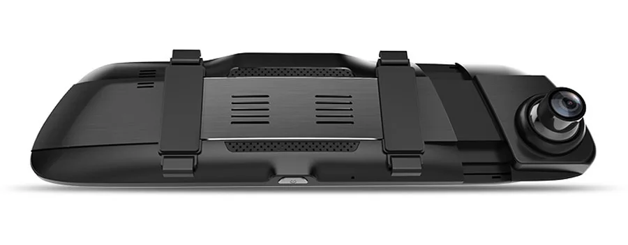 Dash Cam 1" дюймовый ips сенсорный экран Видеокамера на ОС андроид для автомобиля двойной объектив зеркало заднего вида с WiFi gps Bluetooth ADAS ночного видения g-сенсор