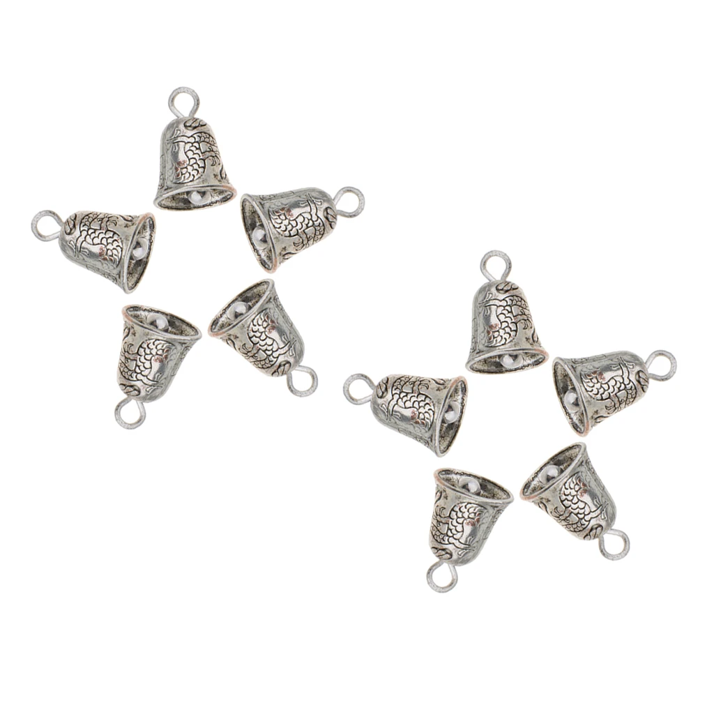 10 Pieces Charm Jingle Bell Lucky Fortune Tibet Pendant DIY Jewelry Making Fashion Jewelry