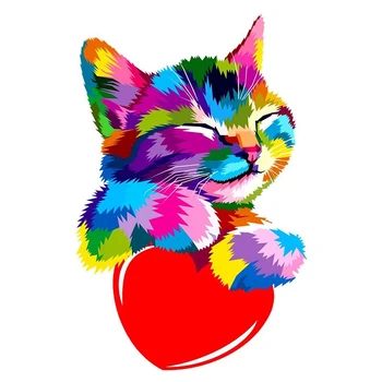 

Paint By Numbers Kits for Adult, DIY Canvas Painting for Adults Beginner-Love Kittens