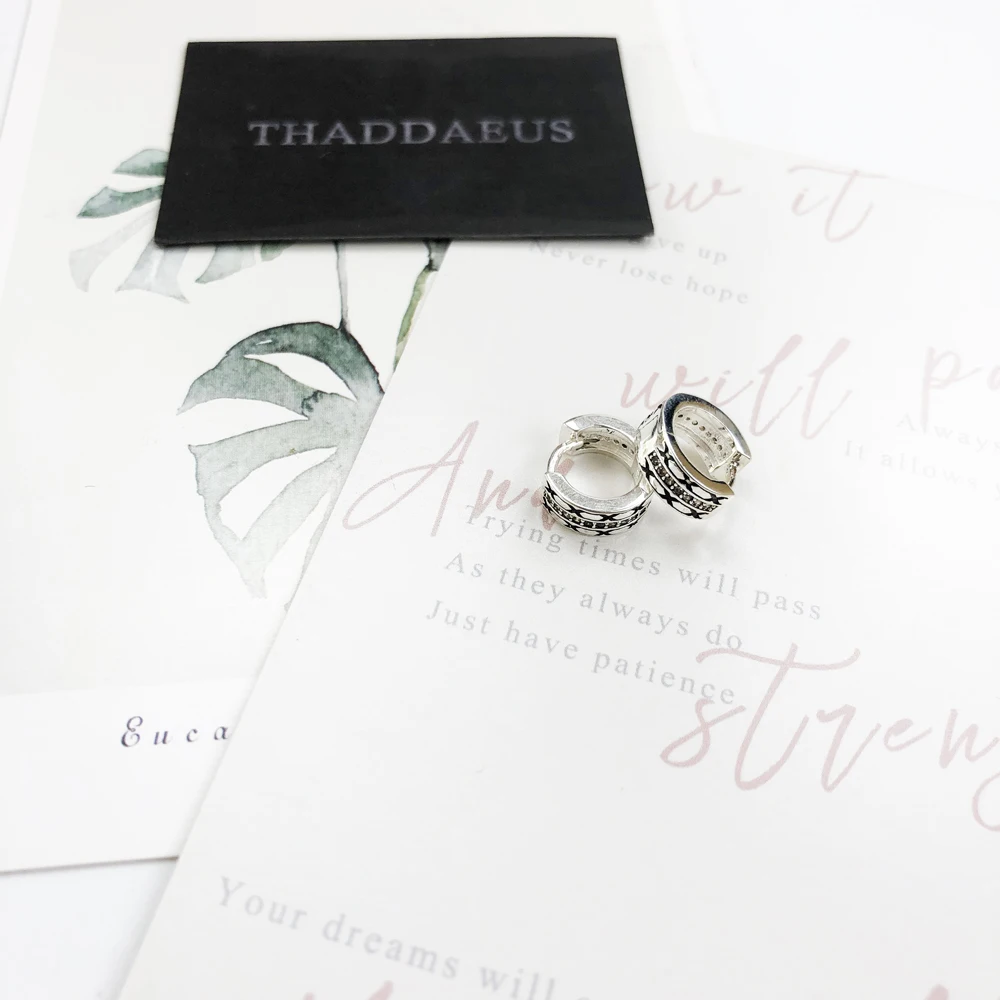 Серьги кольца на петлях с креольским азиатским орнаментом европейские модные