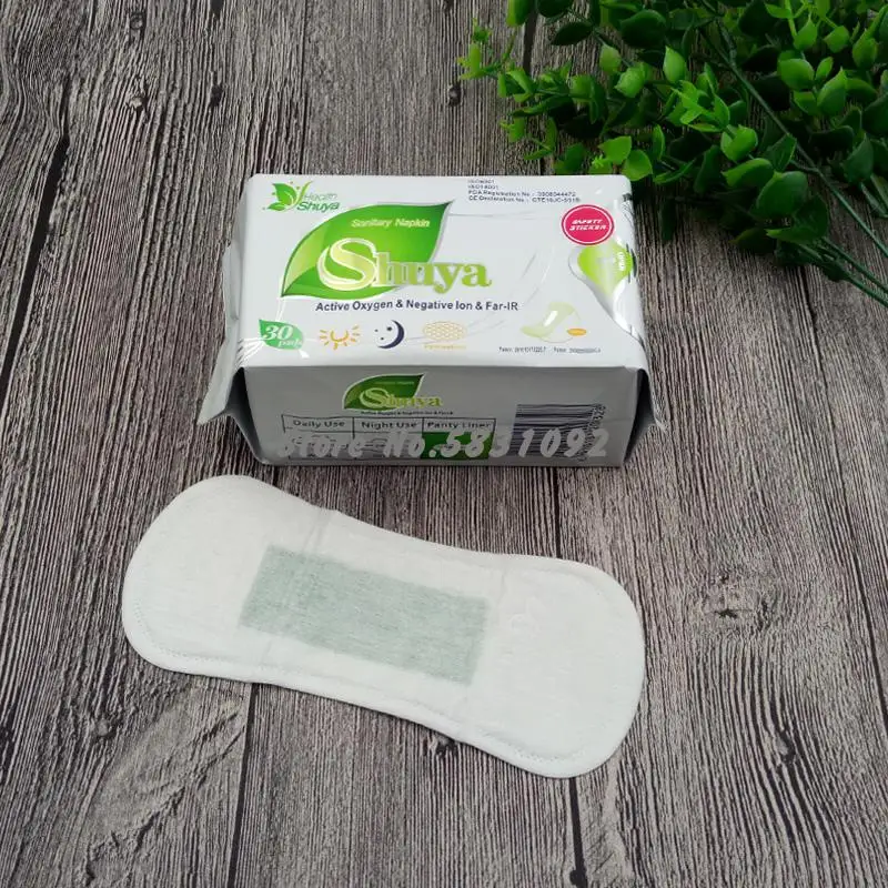 Menstrual Pad Anion Sanitary Pads Menstrual Shuya Anion 155mm Length Cotton Soft Feminine Hygiene Product Health Care 4