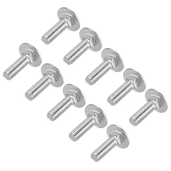 

UXCELL 10pcs Carriage Bolts Neck Carriage Bolt Round Head Square Neck Stainless Steel M6x16/20/25/30/35/40mm Carriage Bolt