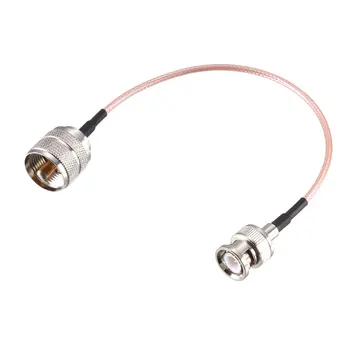 

uxcell UHF PL259 Male to BNC Male Antenna Cable RG316 Coax Cable 0.15M/0.5Ft