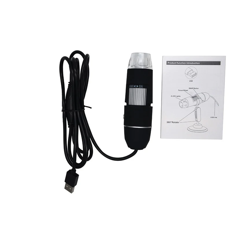 without bracket 1 шт. Смарт USB микроскоп пикселей 1000X8 светодиодный цифровой USB микроскоп Лупа электронный стерео USB эндоскоп камера - Цвет: without bracket