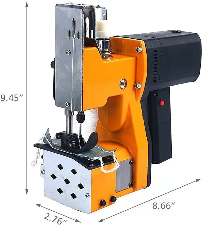 VPABES Industrial Seal Sewing Machine, 110V Bag Closer Closing Machine  Portable Sewing Electric Stitcher Knitted Bag Sealing Closing Packing  Machine Closer for Woven Snakeskin Bag Sack
