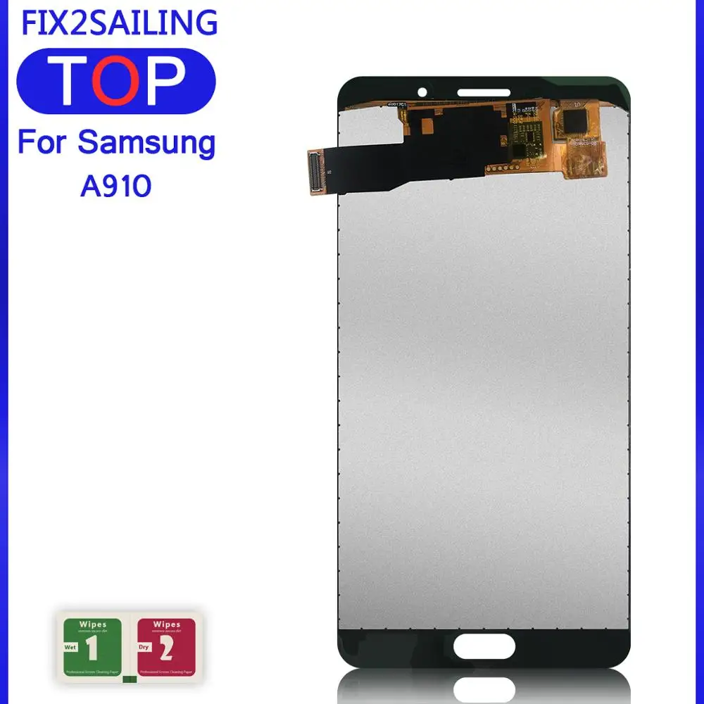 100% Новый сенсорный ЖК-дисплей для Samsung Galaxy A9 2016 A910 A9100 A910F с регулировкой яркости