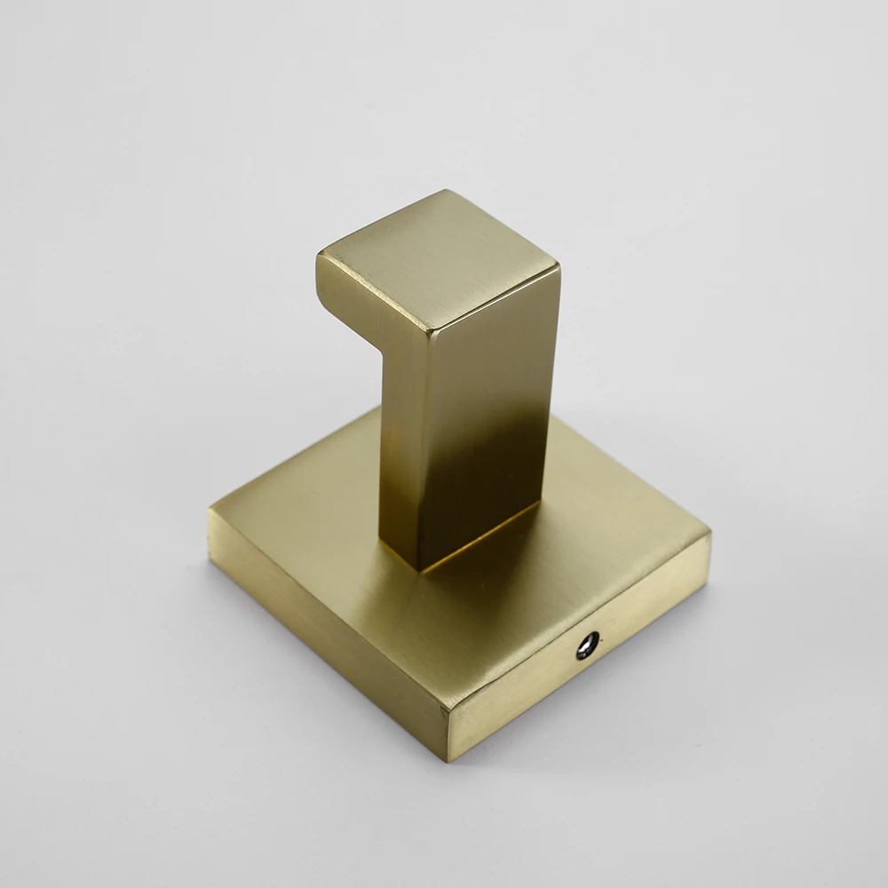 BagnoLux Brushed Gold Stainless Steel Wall Hook Toilet Paper Holder Towel Bar Bathroom Accessories paper towel holder,toilet paper holder,towel hook,bathroom hardware set,bathroom hardware accessories,clothes hook