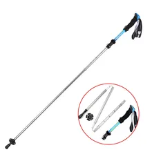 Trekking Poles Hike Walking Stick Walking Cane Fashion Foldable Aluminum Ski Camp Telescopic Baton Outdoor Hiking Poles Crutches