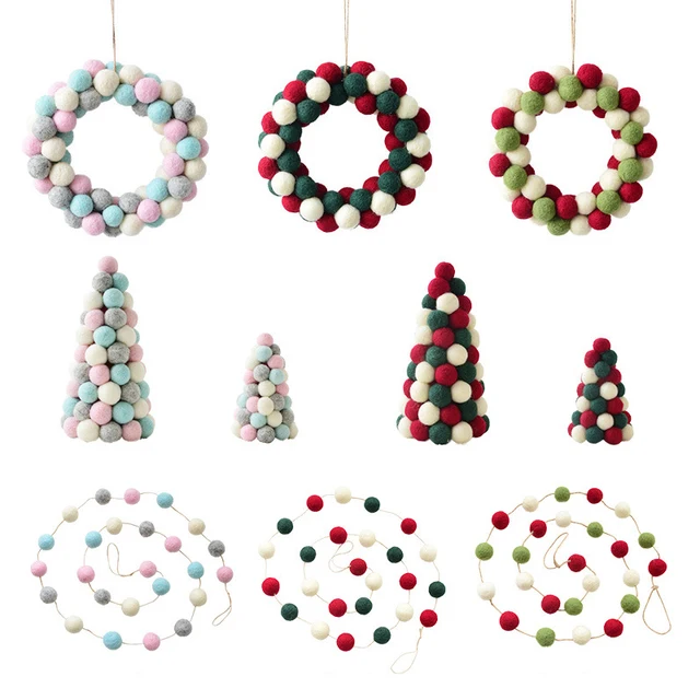 100PCS 20mm 100% Wool Felt Balls DIY Balls Hanging Accessories Candy Color Pom Pom Ball For Kids Party Crafts Children's Toys 4