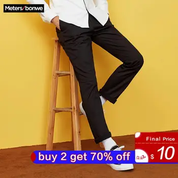 

Metersbonwe New Winter Men Pants Casual Trousers Wild Standard Straight Trousers Business casual pants