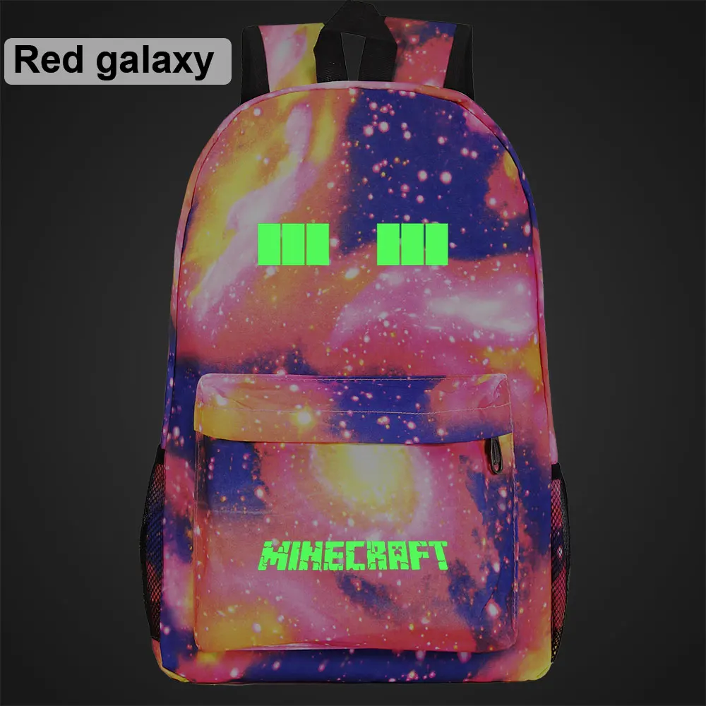 Green Luminous Games Like A Eves Boy Girl Book School Bag Women Bag Pack Teenagers Schoolbags Men Student Backpack - Цвет: 36