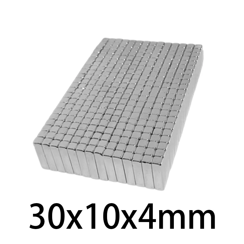 3 30pcs 30x10x4mm Block Powerful N35 Magnets Super Sheet Permanent