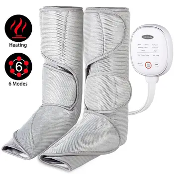 

Leg Massager Air Compression Leg Wraps with Heat for Circulation Handheld Controller 3 Intensities and 6 Modes