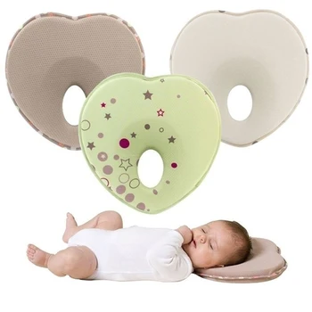 

Baby Head Shape Pillow Nursing Pillow Anti Roll Memory Foam Pillow Prevent Flat Head Neck Support Newborn Sleeping Cushion
