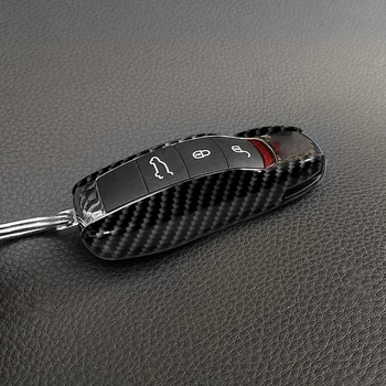 

LEEPEE 1Pair Car Key Case Cover Shell for Porsche Cayenne Macan 911Boxster Cayman Panamera Key Shell Holder Cover Plastic