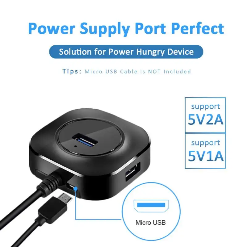Мульти usb-хаб 3,0 USB C концентратор USB разветвитель type C концентратор 4 порта расширитель USB-C 3,0 Hab адаптер с интерфейсом питания type-C док-станция